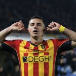 esultanza Krstovic – Lecce-Milan 2-3
