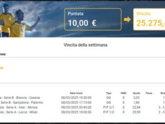 Punta sul ribaltone di Inter-Monza e Lecce-Milan e vince oltre 25.000 euro
