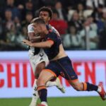 fallo da rigore non fischiato a Veiga su Krstovic