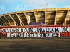 Gli Ultrà Lecce categorici: “Non scendere in campo l’unica cosa da fare”