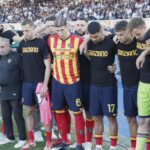 minuto raccoglimento Lecce vs Napoli per Graziano Fiorita