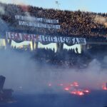 striscione Ultrà Lecce Curva Nord contro Lega Calcio