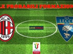 Milan-Lecce, le probabili formazioni