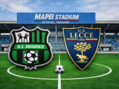 Anche Sassuolo-Lecce si gioca in serale