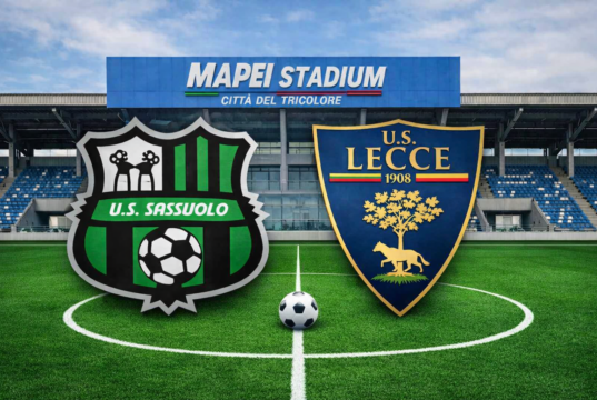 Anche Sassuolo-Lecce si gioca in serale