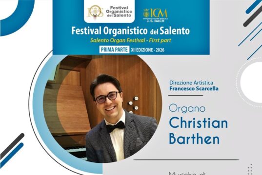 Festival Organistico del Salento 2026: Christian Barthen inaugura la XII edizione nel Duomo di Lecce
