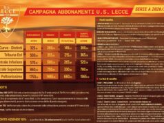 Abbonamenti Lecce, avvio con record