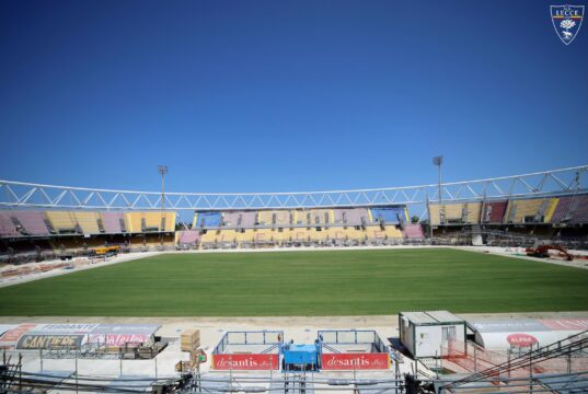 Tribuna Est Superiore: per Lecce-Roma e Lecce-Monza interdetti i posti delle file A e B