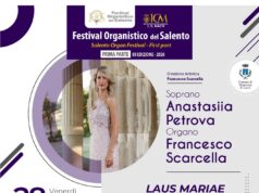 “Laus Mariae”: a Cocumola il soprano Anastasiia Petrova e l’organista Francesco Scarcella