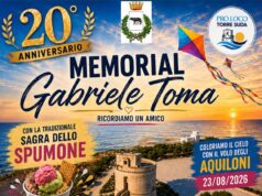 A Torre Suda il 20° Memorial Gabriele Toma e Sagra dello Spumone