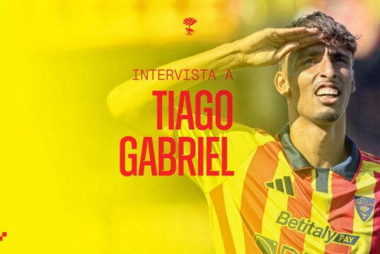 Tiago Gabriel: “Io e la mia famiglia siamo felici di essere a Lecce”