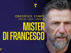 Di Francesco: “Con la Juve un Lecce coraggioso, umile e concentrato”